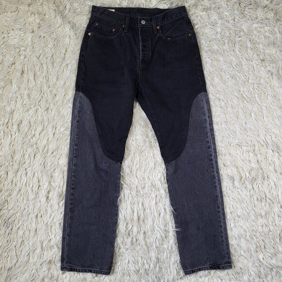 LEVIS 501 ORIGINAL WOMEN'S CHAPS JEANS - W28 L30 - Picture 2 of 16